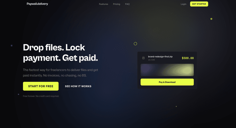 Paywall Delivery — скриншот 1 из 5